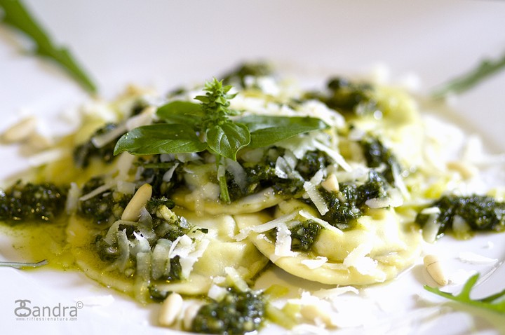 Erba Selvatica Di Cui Alcuni Ravioli Sono Ripieni